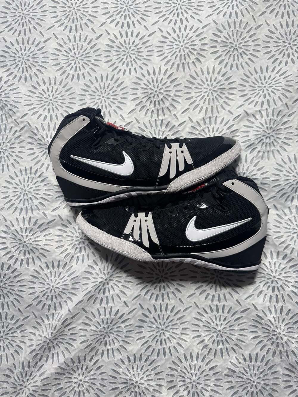 Nike Freek Men's Wrestling Shoes Black/White 11.5 Men’s 316403-011